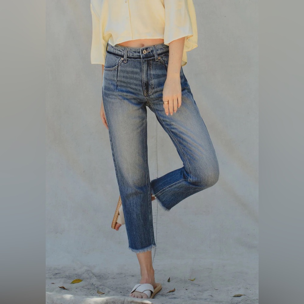 Kancan high rise straight leg jeans